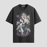 Playera urbana de anime y gaming ExtraLife MX, corte Standard Fit unisex ligero y transpirable en color Deep Black y Pure White, ropa de uso diario para gym y casual.