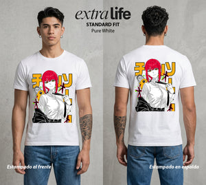 El Contrato Infernal | El Control del Caos #00441 - Playera Standard Fit | Pure White - Foto en modelo