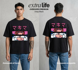 El Contrato Infernal | La Manipuladora Total #00442 - Playera Oversized Premium | Deep Black - Foto en modelo