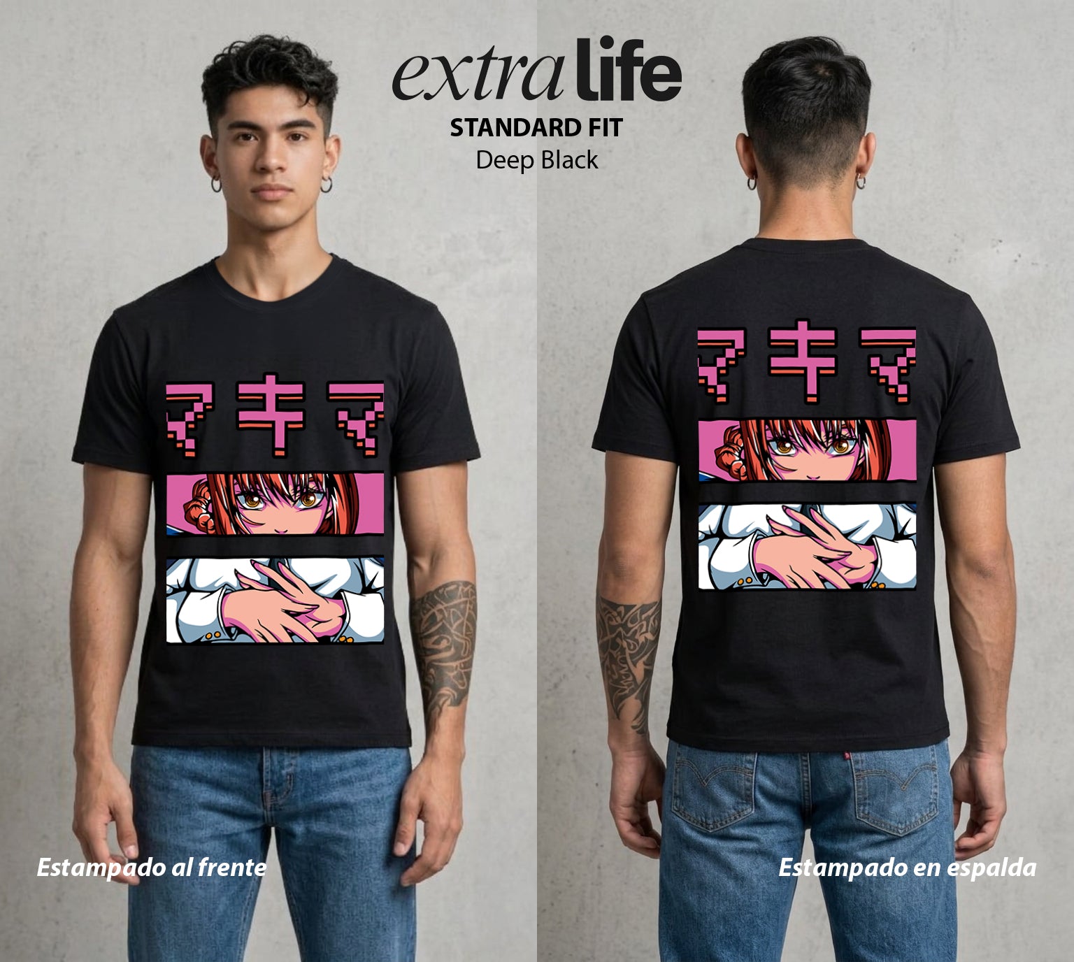 El Contrato Infernal | La Manipuladora Total #00442 - Playera Standard Fit | Deep Black - Foto en modelo