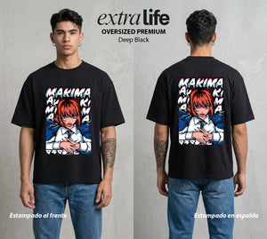El Contrato Infernal | El Control Absoluto #00445 - Playera Oversized Premium | Deep Black - Foto en modelo