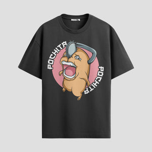 Playera urbana de anime y gaming ExtraLife MX, corte Standard Fit unisex ligero y transpirable en color Deep Black y Pure White, ropa de uso diario para gym y casual.