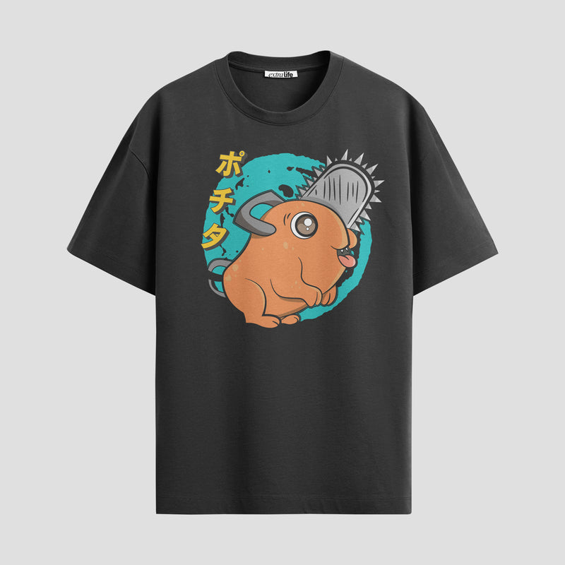 Playera urbana de anime y gaming ExtraLife MX, corte Standard Fit unisex ligero y transpirable en color Deep Black y Pure White, ropa de uso diario para gym y casual.