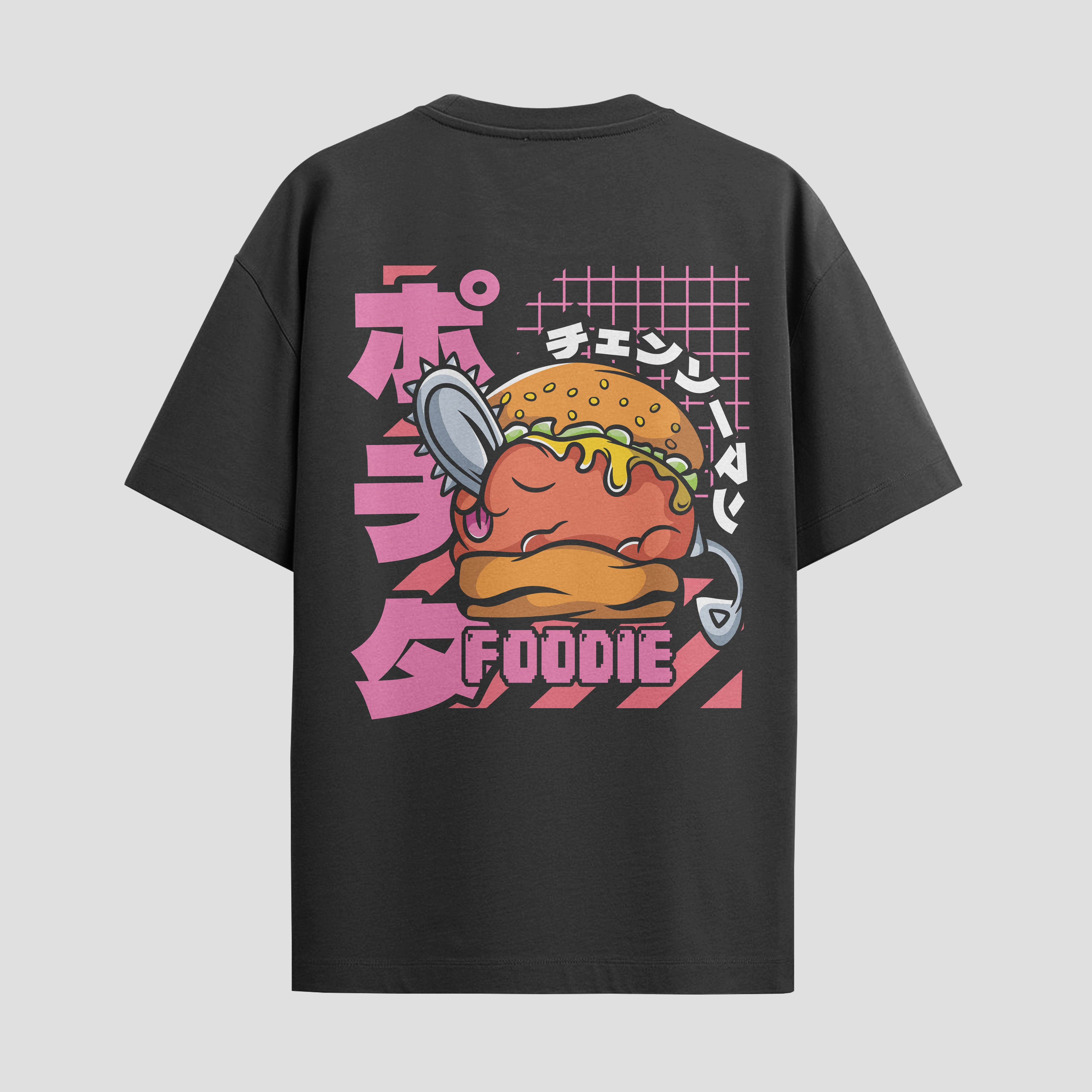 Playera urbana de anime y gaming ExtraLife MX, corte Standard Fit unisex ligero y transpirable en color Deep Black y Pure White, ropa de uso diario para gym y casual.