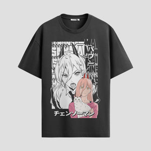 Playera urbana de anime y gaming ExtraLife MX, corte Standard Fit unisex ligero y transpirable en color Deep Black y Pure White, ropa de uso diario para gym y casual.