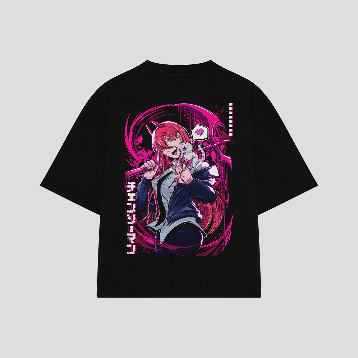 Playera streetwear premium de anime y gaming ExtraLife MX, corte oversized drop shoulder ligero y fresco en color Deep Black y Off-White, moda urbana mexicana de culto.