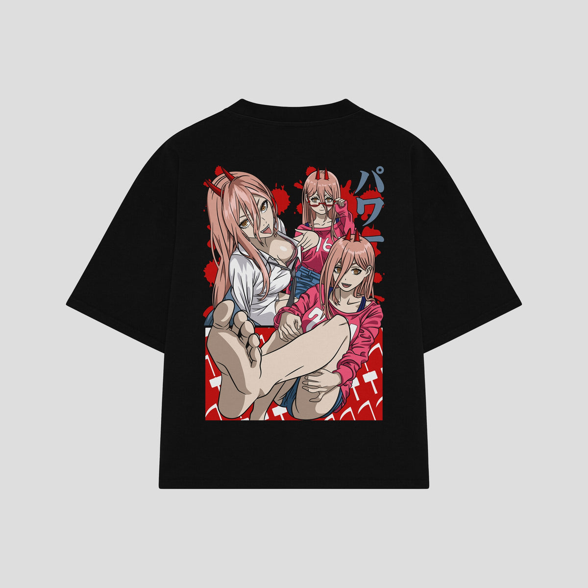Playera streetwear premium de anime y gaming ExtraLife MX, corte oversized drop shoulder ligero y fresco en color Deep Black y Off-White, moda urbana mexicana de culto.