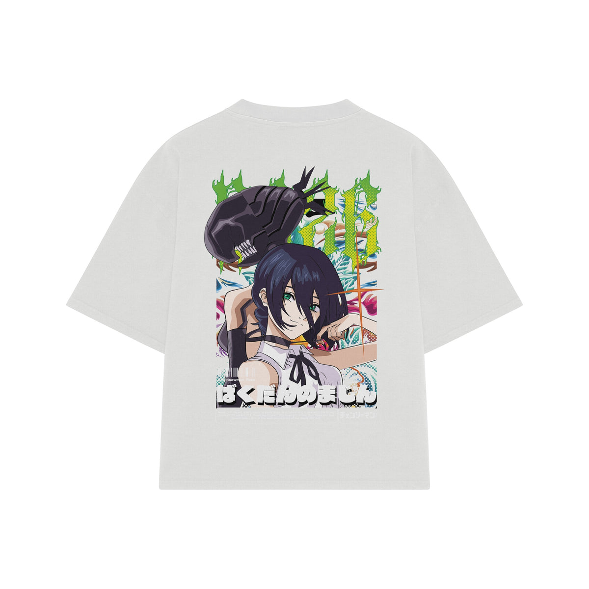 Playera streetwear premium de anime y gaming ExtraLife MX, corte oversized drop shoulder ligero y fresco en color Deep Black y Off-White, moda urbana mexicana de culto.