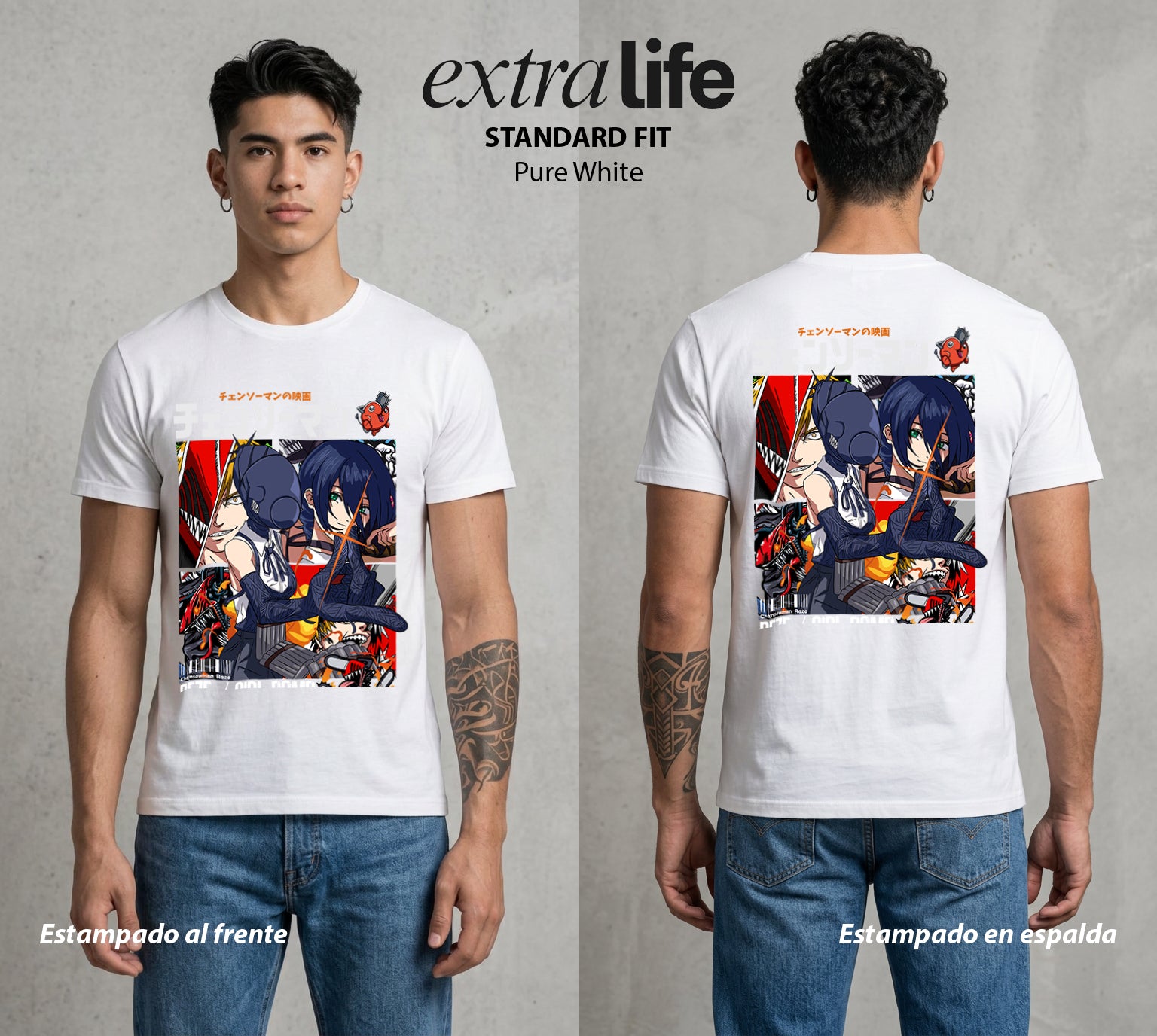 El Contrato Infernal | La Explosiva del Amor #00488 - Playera Standard Fit | Pure White - Foto en modelo