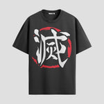 Playera urbana de anime y gaming ExtraLife MX, corte Standard Fit unisex ligero y transpirable en color Deep Black y Pure White, ropa de uso diario para gym y casual.