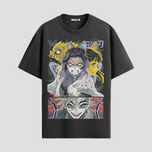 Playera urbana de anime y gaming ExtraLife MX, corte Standard Fit unisex ligero y transpirable en color Deep Black y Pure White, ropa de uso diario para gym y casual.