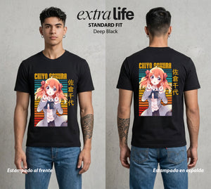 El Amor en el Manga | La Asistente del Mangaka #00505 - Playera Standard Fit | Deep Black - Foto en modelo