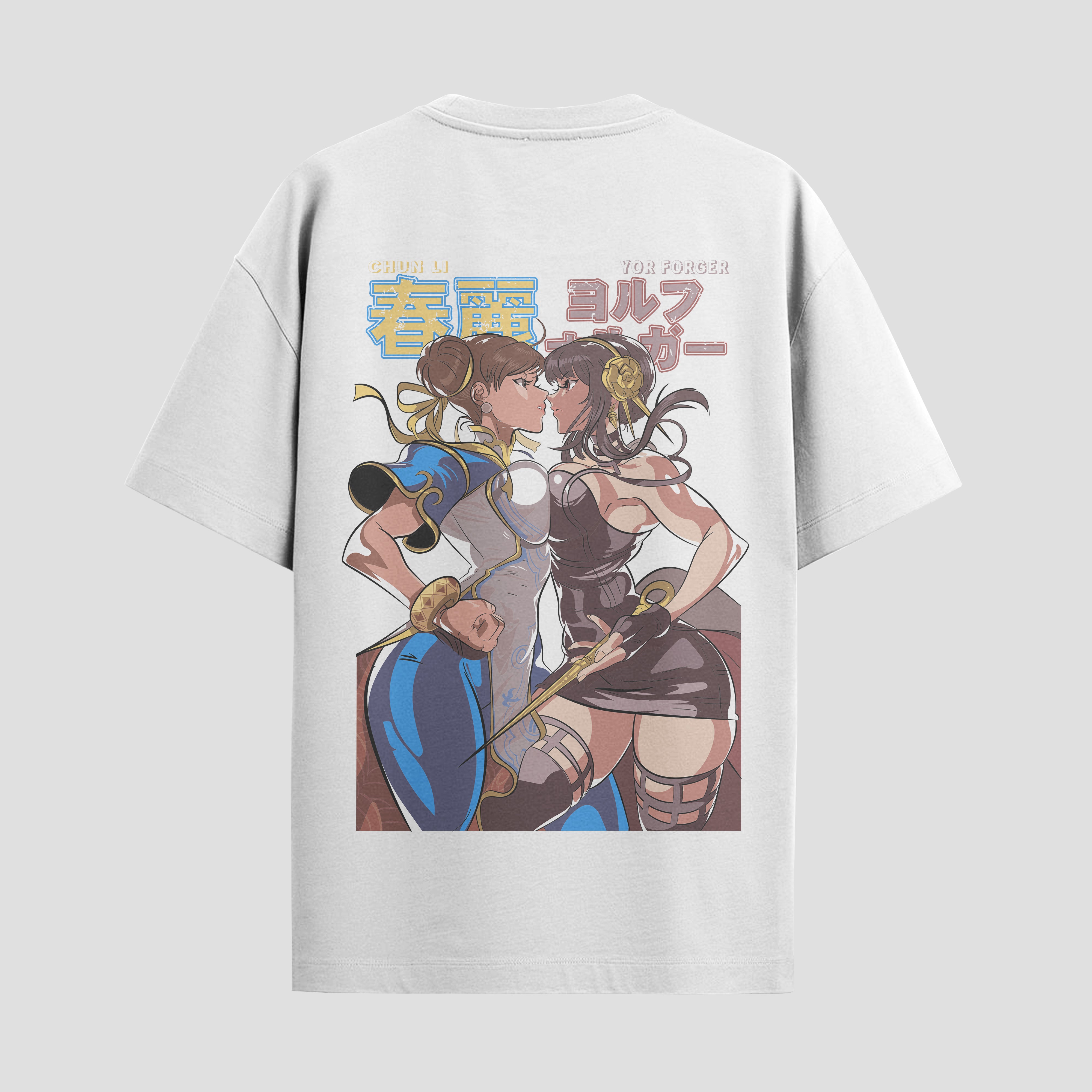 Playera urbana de anime y gaming ExtraLife MX, corte Standard Fit unisex ligero y transpirable en color Deep Black y Pure White, ropa de uso diario para gym y casual.