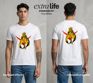 El Ojo del Rey | Code Geass Lelouch #00512 - Playera Standard Fit | Pure White - Foto en modelo