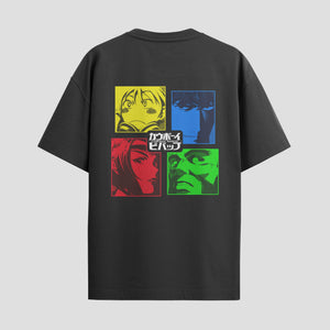 Playera urbana de anime y gaming ExtraLife MX, corte Standard Fit unisex ligero y transpirable en color Deep Black y Pure White, ropa de uso diario para gym y casual.