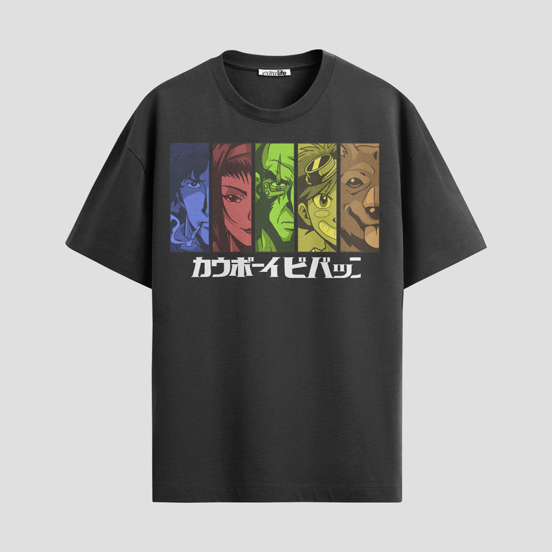 Playera urbana de anime y gaming ExtraLife MX, corte Standard Fit unisex ligero y transpirable en color Deep Black y Pure White, ropa de uso diario para gym y casual.