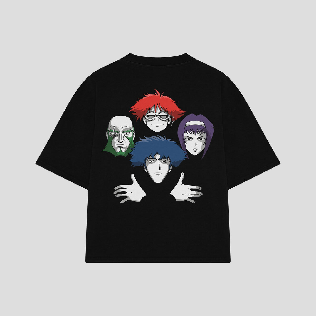 Playera streetwear premium de anime y gaming ExtraLife MX, corte oversized drop shoulder ligero y fresco en color Deep Black y Off-White, moda urbana mexicana de culto.