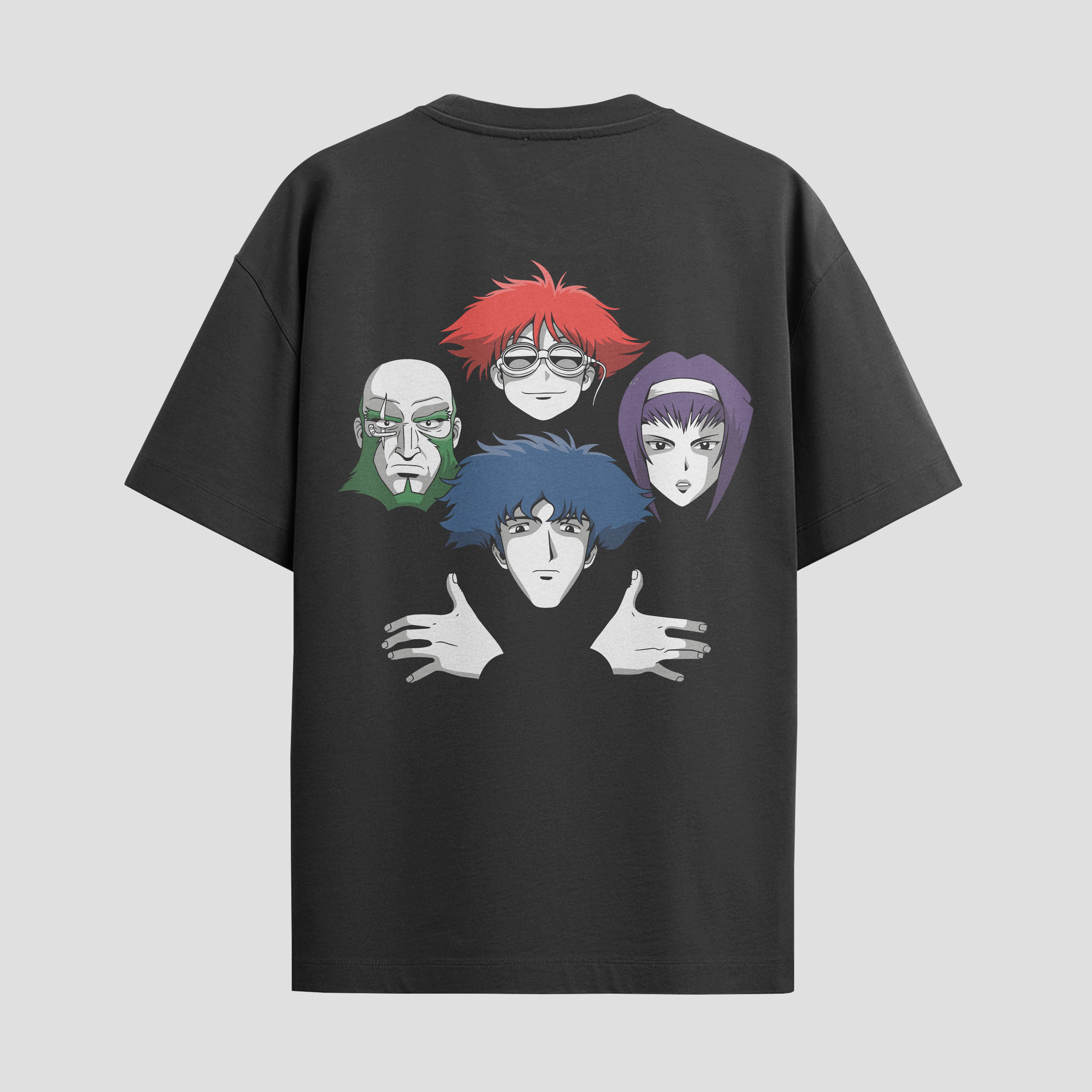 Playera urbana de anime y gaming ExtraLife MX, corte Standard Fit unisex ligero y transpirable en color Deep Black y Pure White, ropa de uso diario para gym y casual.