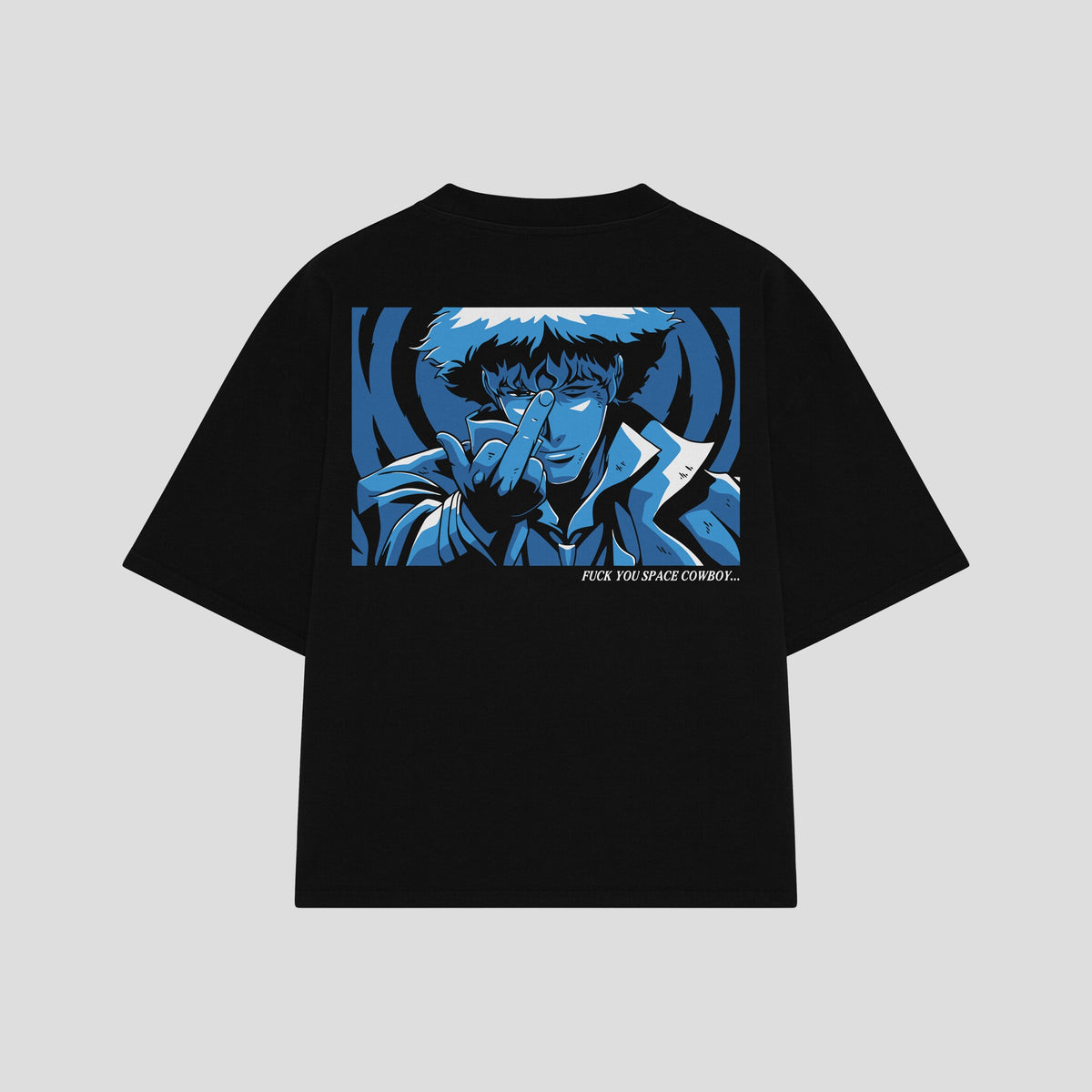 Playera streetwear premium de anime y gaming ExtraLife MX, corte oversized drop shoulder ligero y fresco en color Deep Black y Off-White, moda urbana mexicana de culto.