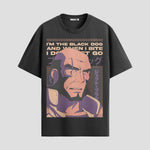 Playera urbana de anime y gaming ExtraLife MX, corte Standard Fit unisex ligero y transpirable en color Deep Black y Pure White, ropa de uso diario para gym y casual.