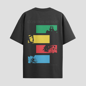 Playera urbana de anime y gaming ExtraLife MX, corte Standard Fit unisex ligero y transpirable en color Deep Black y Pure White, ropa de uso diario para gym y casual.