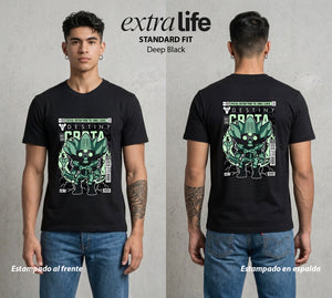 Los Guardianes del Cosmos | El Rey del Submundo #00531 - Playera Standard Fit | Deep Black - Foto en modelo
