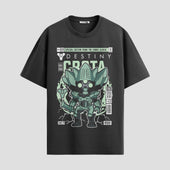 Playera urbana de anime y gaming ExtraLife MX, corte Classic Premium unisex ligero y transpirable en color Deep Black y Pure White, ropa de uso diario para gym y casual.