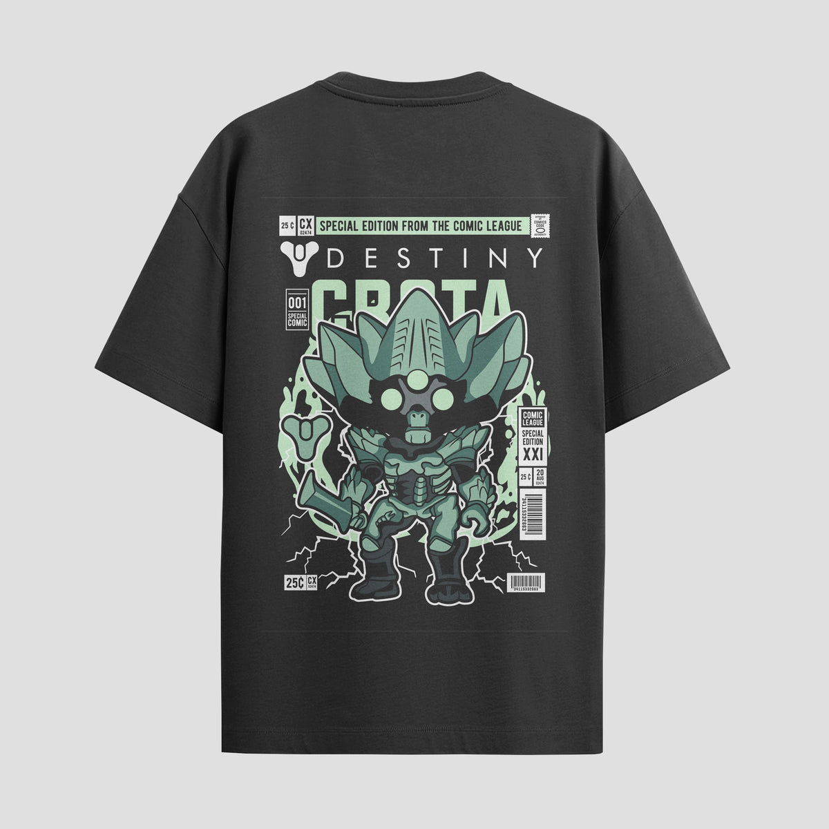 Playera urbana de anime y gaming ExtraLife MX, corte Classic Premium unisex ligero y transpirable en color Deep Black y Pure White, ropa de uso diario para gym y casual.