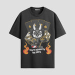 Playera urbana de anime y gaming ExtraLife MX, corte Standard Fit unisex ligero y transpirable en color Deep Black y Pure White, ropa de uso diario para gym y casual.