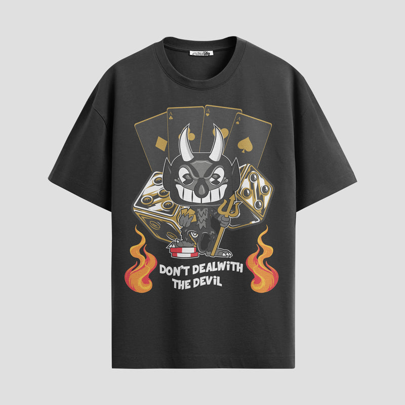 Playera urbana de anime y gaming ExtraLife MX, corte Standard Fit unisex ligero y transpirable en color Deep Black y Pure White, ropa de uso diario para gym y casual.