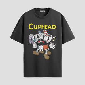Playera urbana de anime y gaming ExtraLife MX, corte Standard Fit unisex ligero y transpirable en color Deep Black y Pure White, ropa de uso diario para gym y casual.