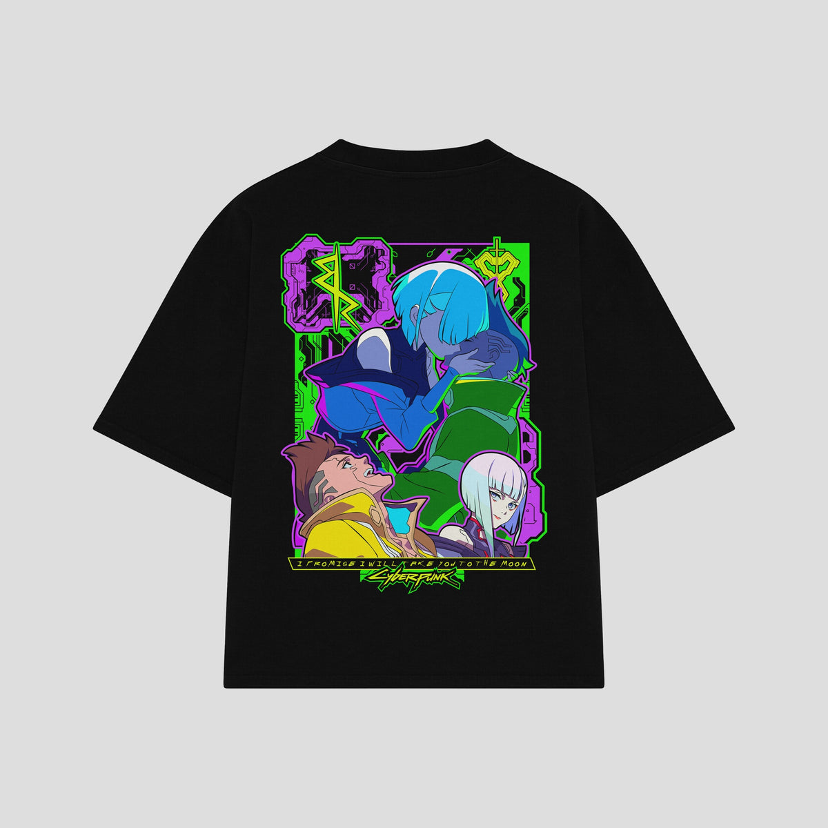 Playera streetwear premium de anime y gaming ExtraLife MX, corte oversized drop shoulder ligero y fresco en color Deep Black y Off-White, moda urbana mexicana de culto.