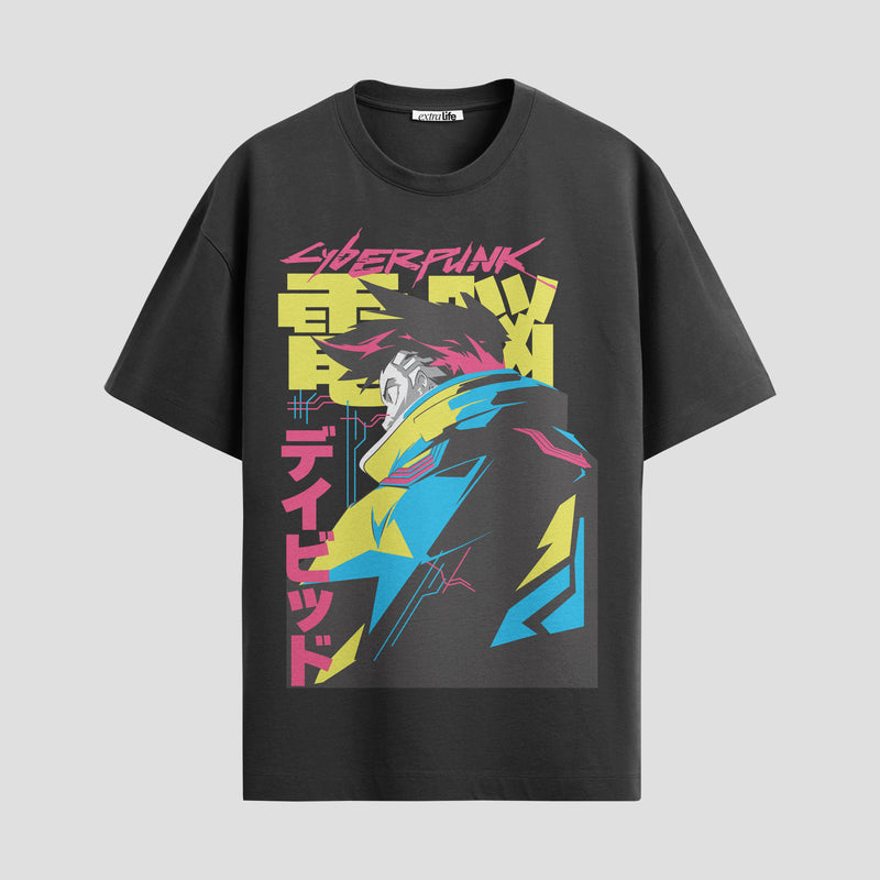 Playera urbana de anime y gaming ExtraLife MX, corte Standard Fit unisex ligero y transpirable en color Deep Black y Pure White, ropa de uso diario para gym y casual.