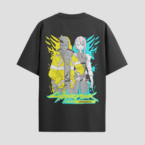 Playera urbana de anime y gaming ExtraLife MX, corte Standard Fit unisex ligero y transpirable en color Deep Black y Pure White, ropa de uso diario para gym y casual.