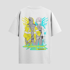 Playera urbana de anime y gaming ExtraLife MX, corte Standard Fit unisex ligero y transpirable en color Deep Black y Pure White, ropa de uso diario para gym y casual.