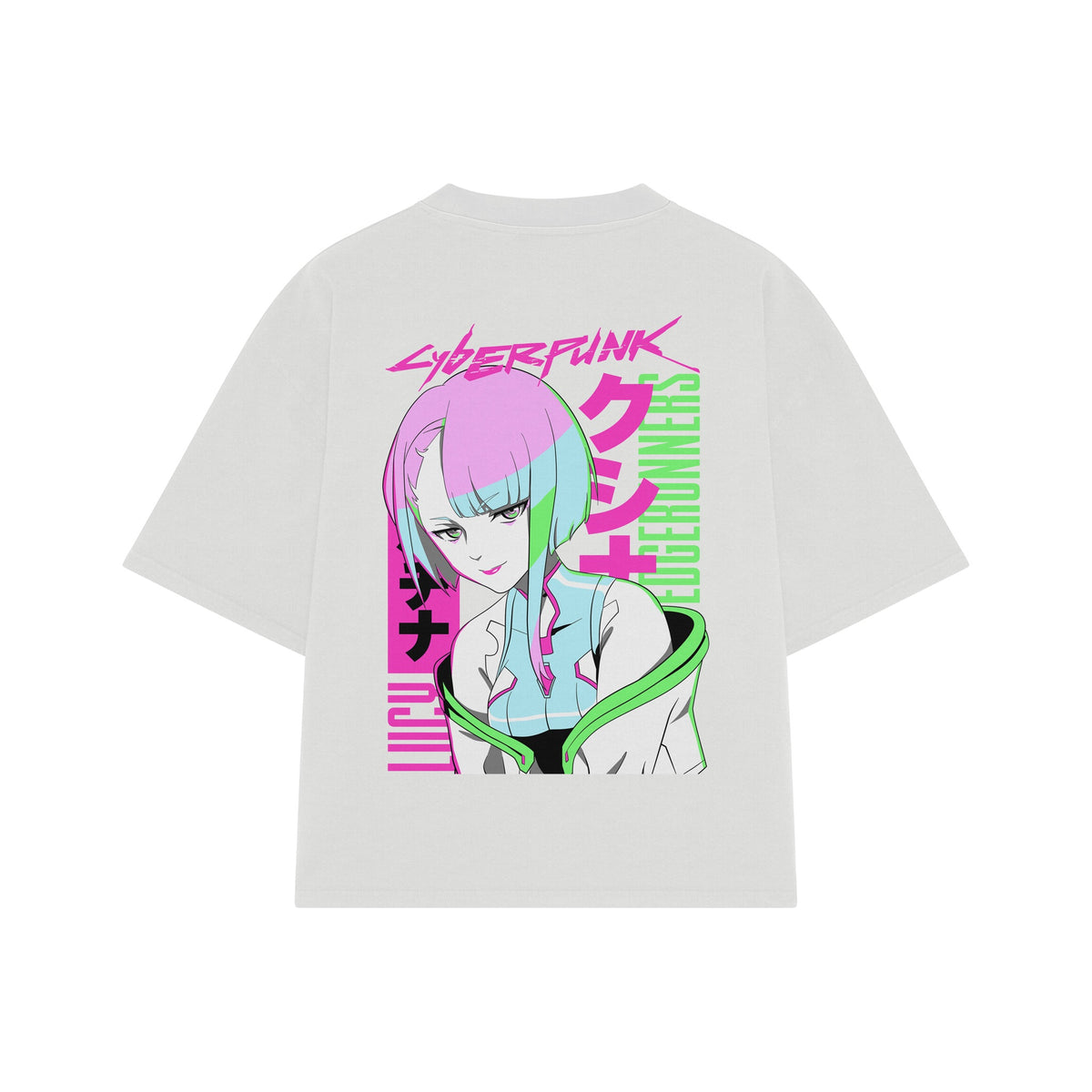 Playera streetwear premium de anime y gaming ExtraLife MX, corte oversized drop shoulder ligero y fresco en color Deep Black y Off-White, moda urbana mexicana de culto.