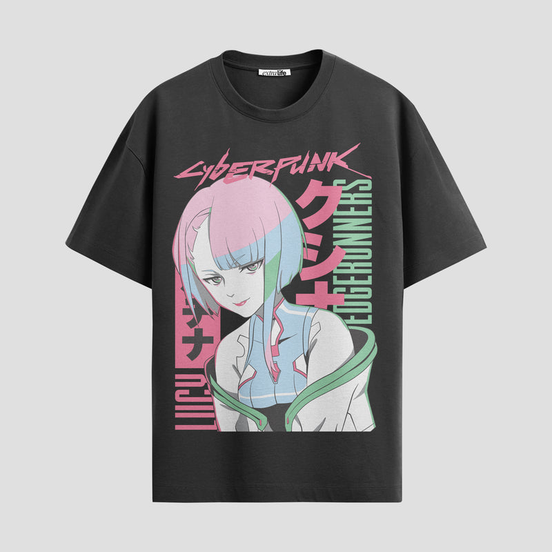 Playera urbana de anime y gaming ExtraLife MX, corte Standard Fit unisex ligero y transpirable en color Deep Black y Pure White, ropa de uso diario para gym y casual.