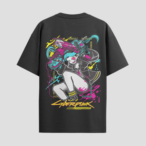 Playera urbana de anime y gaming ExtraLife MX, corte Standard Fit unisex ligero y transpirable en color Deep Black y Pure White, ropa de uso diario para gym y casual.