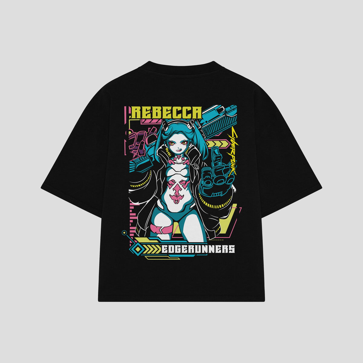 Playera streetwear premium de anime y gaming ExtraLife MX, corte oversized drop shoulder ligero y fresco en color Deep Black y Off-White, moda urbana mexicana de culto.