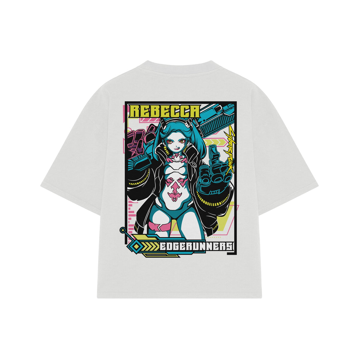Playera streetwear premium de anime y gaming ExtraLife MX, corte oversized drop shoulder ligero y fresco en color Deep Black y Off-White, moda urbana mexicana de culto.