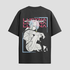 Playera urbana de anime y gaming ExtraLife MX, corte Standard Fit unisex ligero y transpirable en color Deep Black y Pure White, ropa de uso diario para gym y casual.