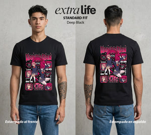 Lo Paranormal Cotidiano | Los Fantasmas Cotidianos #00562 - Playera Standard Fit | Deep Black - Foto en modelo