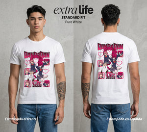 Lo Paranormal Cotidiano | Los Fantasmas Cotidianos #00562 - Playera Standard Fit | Pure White - Foto en modelo