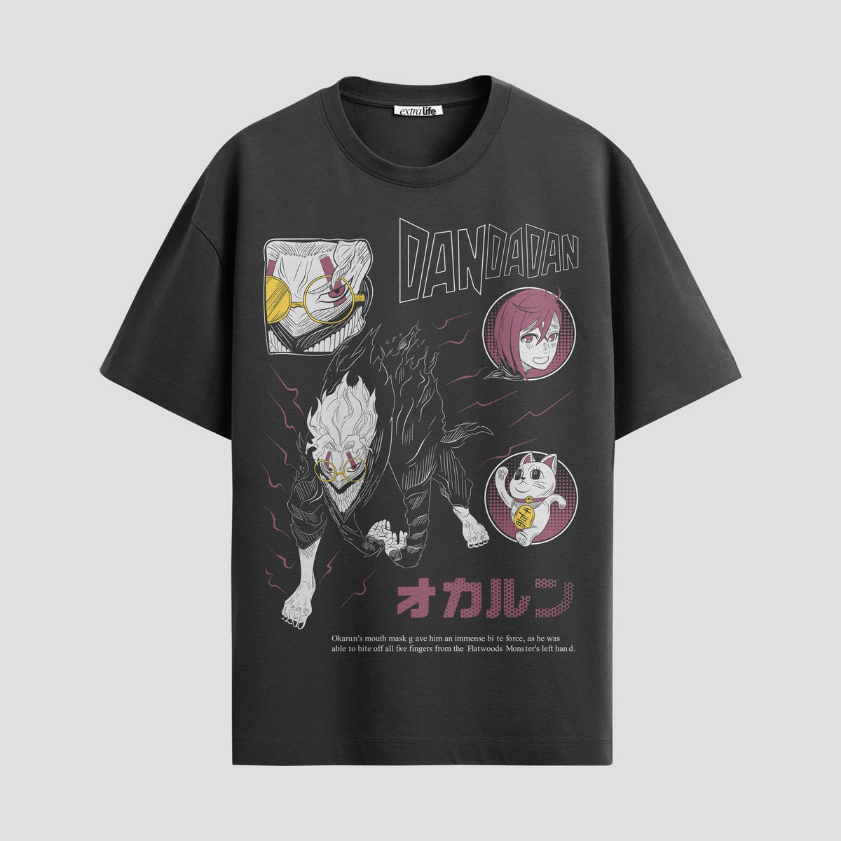Playera urbana de anime y gaming ExtraLife MX, corte Classic Premium unisex ligero y transpirable en color Deep Black y Pure White, ropa de uso diario para gym y casual.