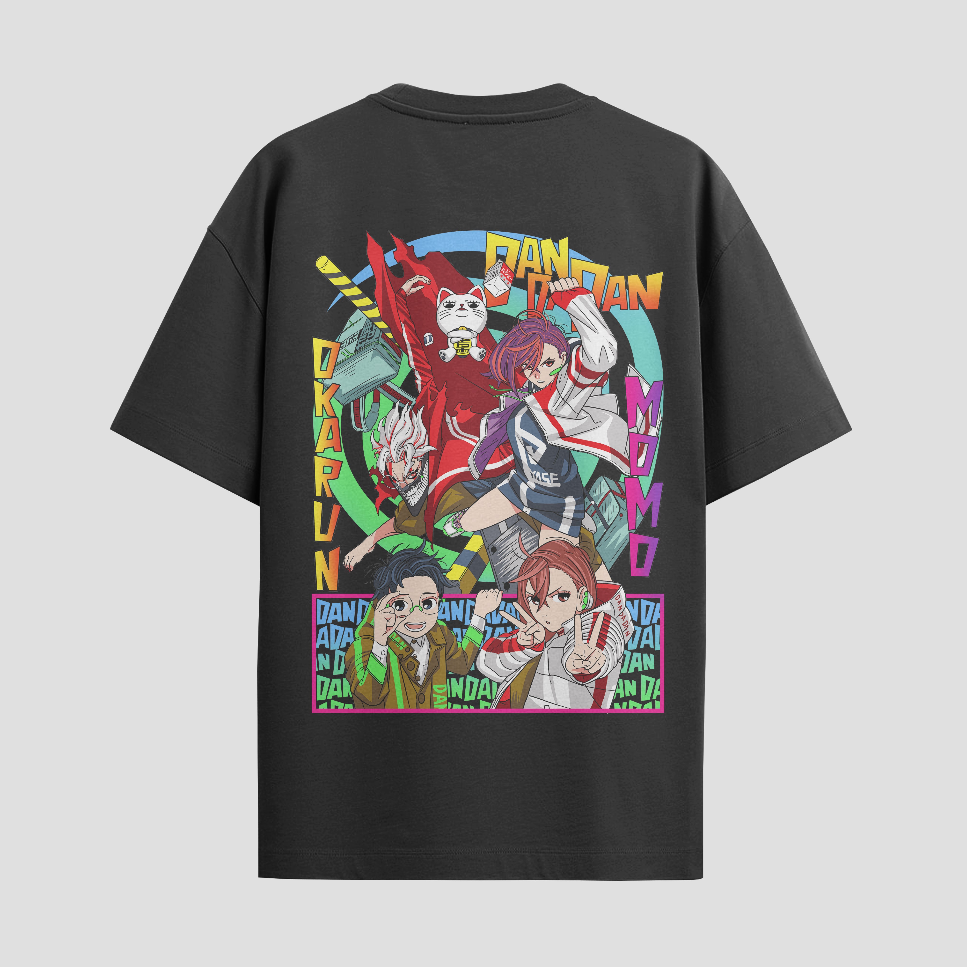 Playera urbana de anime y gaming ExtraLife MX, corte Standard Fit unisex ligero y transpirable en color Deep Black y Pure White, ropa de uso diario para gym y casual.