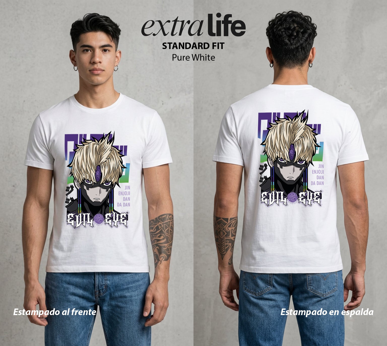 Lo Paranormal Cotidiano | El Espiritu Amigo #00567 - Playera Standard Fit | Pure White - Foto en modelo