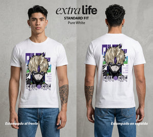 Lo Paranormal Cotidiano | El Espiritu Amigo #00567 - Playera Standard Fit | Pure White - Foto en modelo
