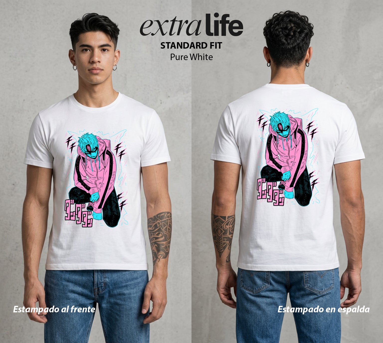 Lo Paranormal Cotidiano | El Guardian Invisible #00568 - Playera Standard Fit | Pure White - Foto en modelo
