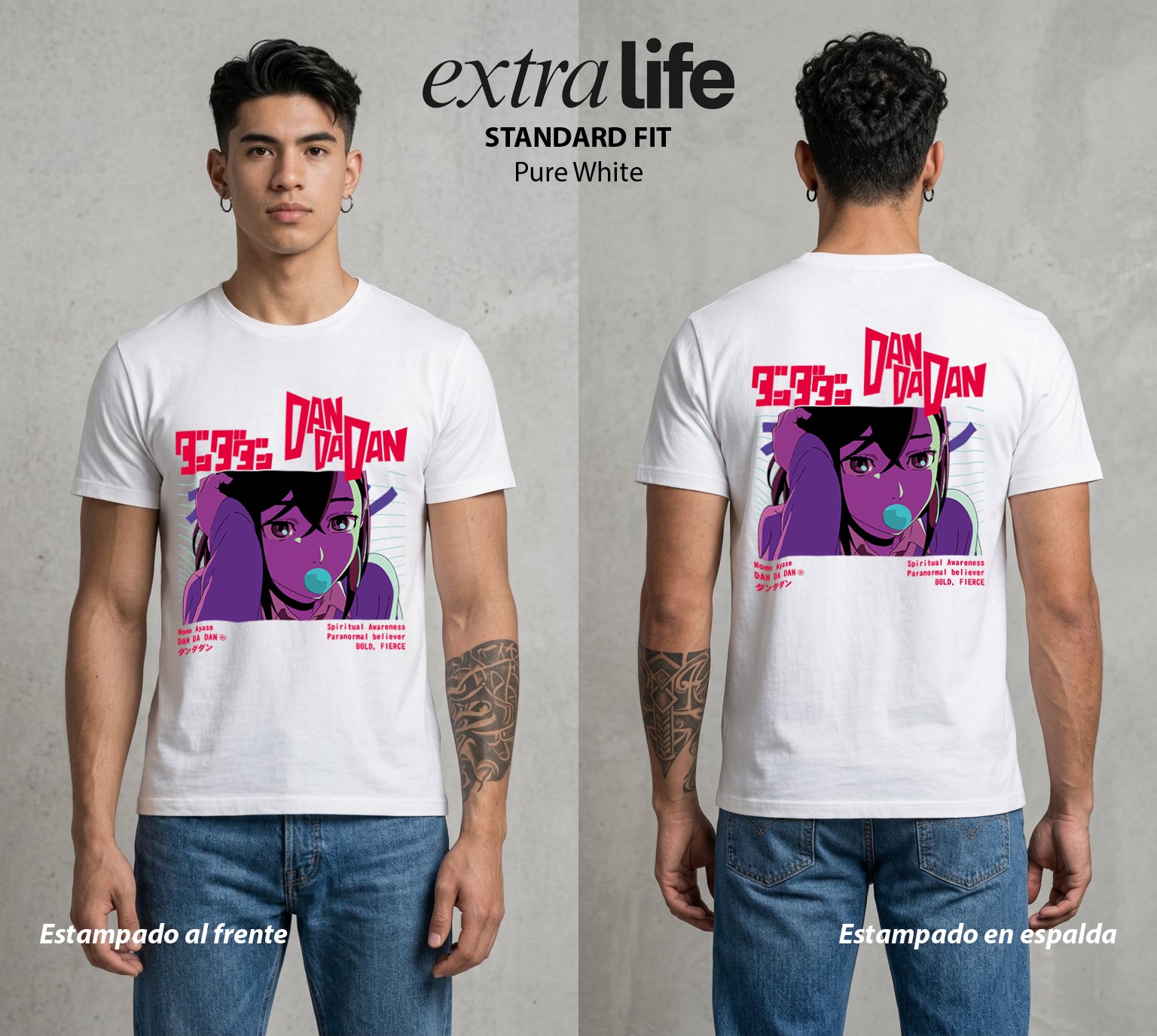 Lo Paranormal Cotidiano | La Chica del Ocultismo #00569 - Playera Standard Fit | Pure White - Foto en modelo