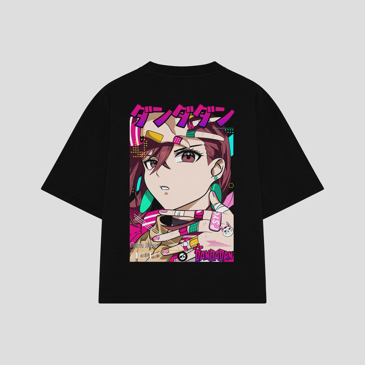 Playera streetwear premium de anime y gaming ExtraLife MX, corte oversized drop shoulder ligero y fresco en color Deep Black y Off-White, moda urbana mexicana de culto.